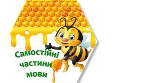 Стенд з української мови НУШ "Самостійні частини мови"