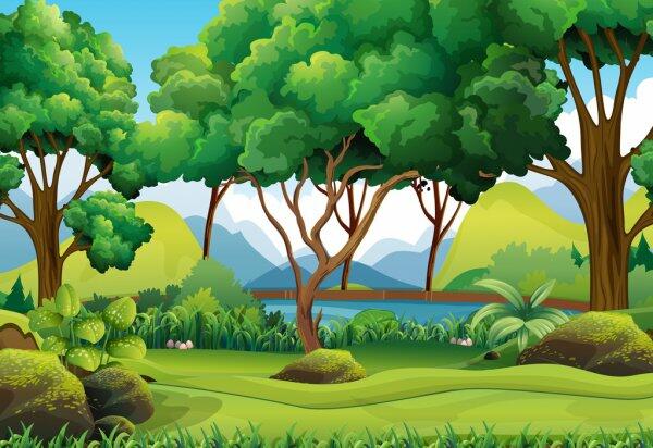 Ліс Vector Art Stock Images | Depositphotos