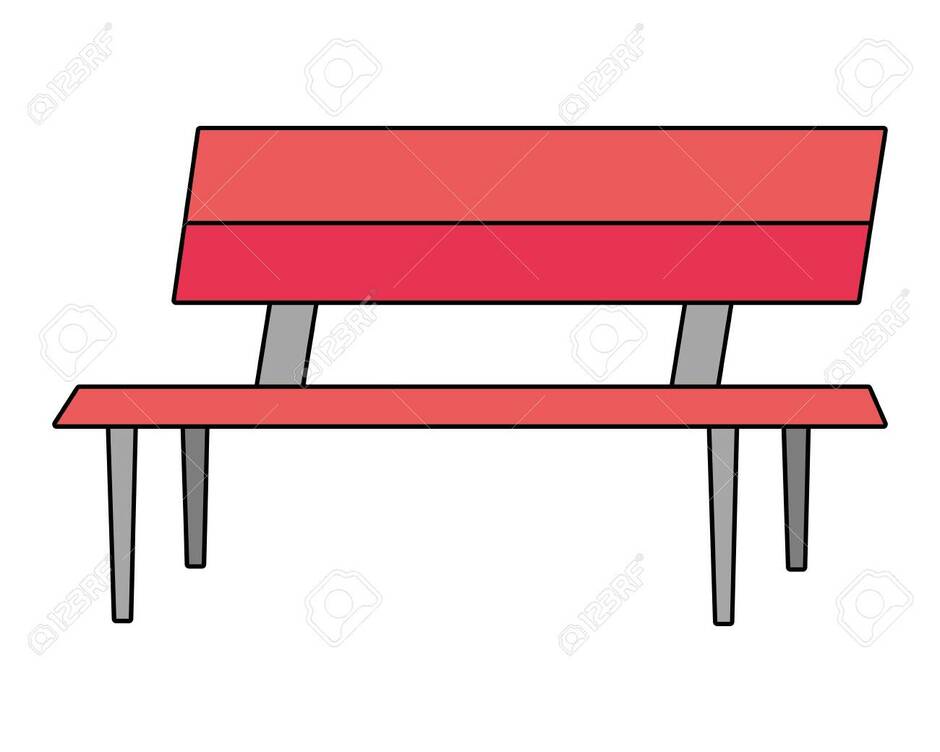 Modern Furniture Park Bench Cartoon Vector Illustration Graphic Design Royalty Free SVG, Cliparts, Vectors, And Stock Illustration. Image 123642357.