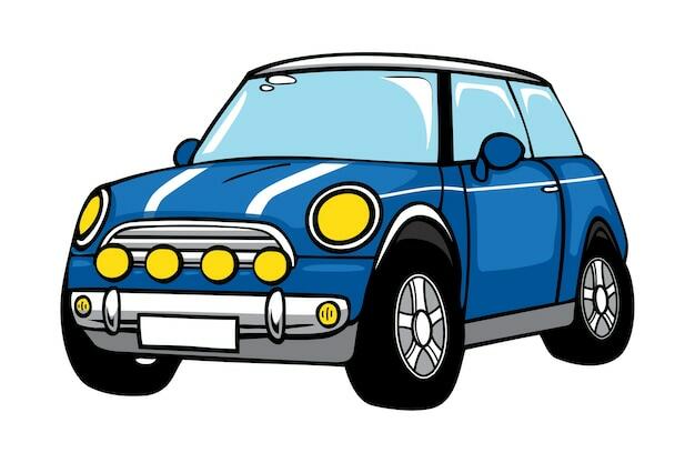 Premium Vector | Mini car cartoon