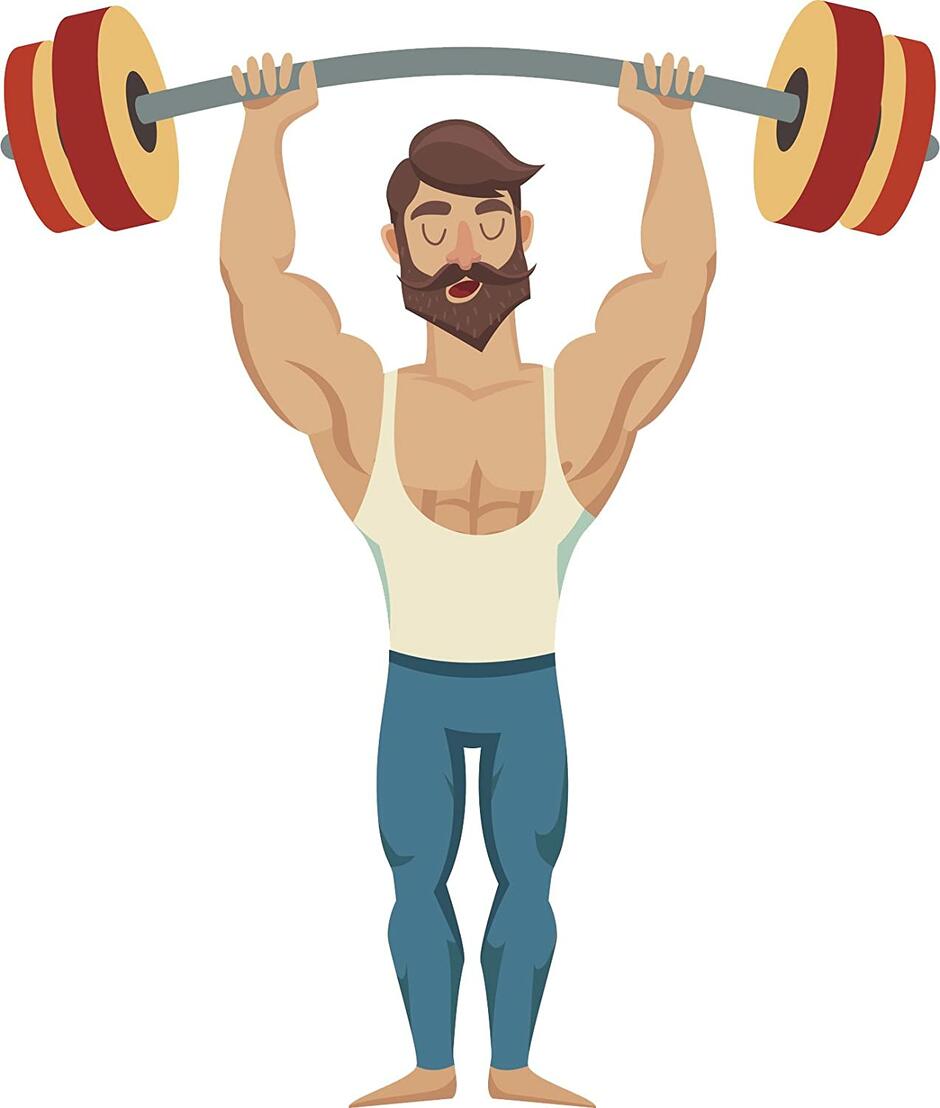 Amazon.com: Divine Designs Circus Incredible Strong Man Performer Cartoon Vinyl Decal Sticker (8" Tall) : Automotive