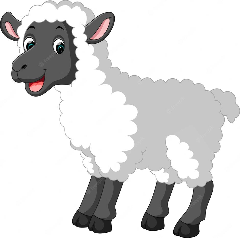 Premium Vector | Cute sheep cartoon