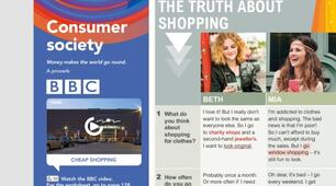 Notes for the lesson. Consumer society. Presentation