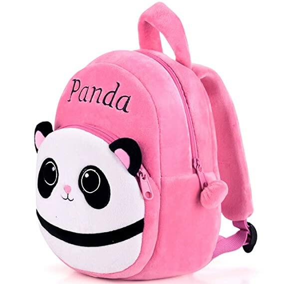 DZert Panda Kids School Bag Soft Plush Backpacks Cartoon Boys Girls Baby (2-5 Years) Pink : Amazon.in: Bags, Wallets and Luggage