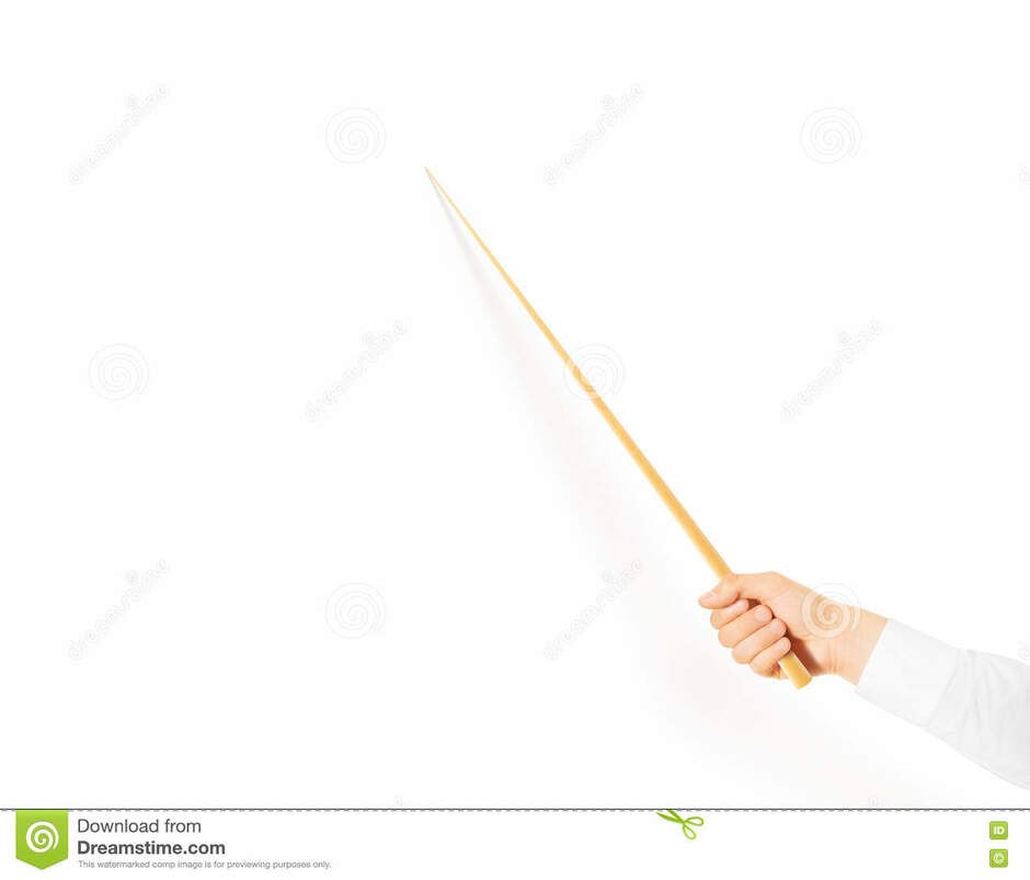 Hand Holding Wood Classroom Pointer Isolated Stock Photo - Image of master, demonstration: 73926478