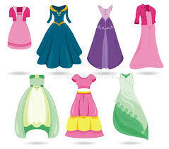 Women Dresses Illustration Clipart Stock Vector - Illustration of party, cutting: 218471187