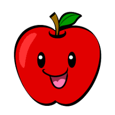 Apple and Pencil Clip Art Free PNG Image｜Illustoon