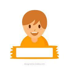 Boy with blank name tag free educational clip art – KIDAHA