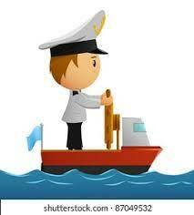 Cartoon Captain Sailor Uniform On Ship Stock Vector (Royalty Free) 61793404 | Shutterstock