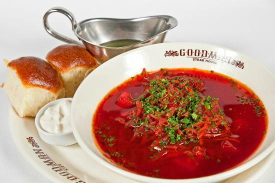 Ukrainian Borsch with pampushkas - Изображение Гудман стейк-хаус, Киев - Tripadvisor
