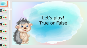 Інтерактивна гра "True or False"