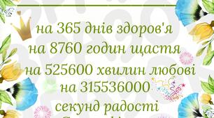 Сертифікат Іменинника для учнів та вчителів
