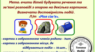 ЛОГОПЕДИЧНА ГРА для розвиток зв'язного мовлення "Фантастична історія"