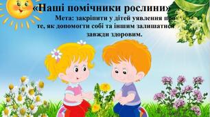 ДИДАКТИЧНА ГРА  «Наші помічники рослини» (лікарські рослини).