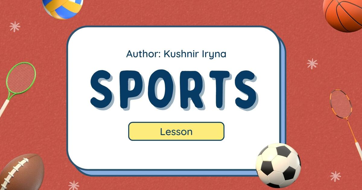Презентація на тему "Sports" | Англійська мова | English | Презентація ...