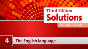 Solutions Pre-Intermediate. The English language