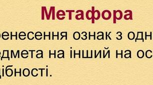 Стаття "Значення метафори у художньому мовленні"