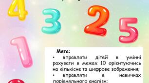 Дидактична (математична) гра "Вчимося рахувати до 10"
