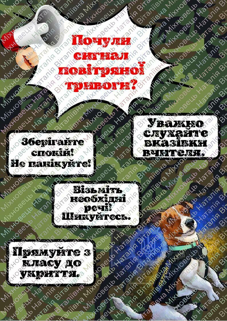 Правила безпеки під час повітряної тривоги | Інші методичні матеріали ...