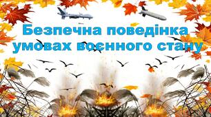 Урок з безпеки "Безпечна поведінка в умовах воєнного стану"