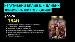 Презентація на тему "НЕГАТИВНИЙ ВПЛИВ ШКІДЛИВИХ ЗВИЧОК НА ЖИТТЯ ЛЮДИНИ"