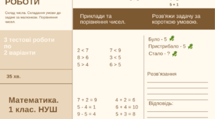 Тестові роботи з математики