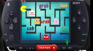 Презентація-гра для навчання читанню "PAC MAN""