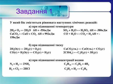 Хімічна рівновага принцип ле шательє