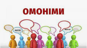 Лексикологія. Омоніми