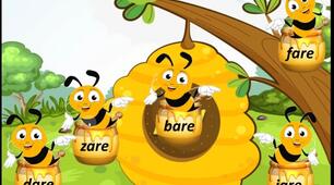 Презентація-гра для навчання читанню "Bees"