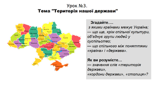 Історія. 5 клас. НУШ. Презентація. Урок №3. Тема "Територія нашої держави".