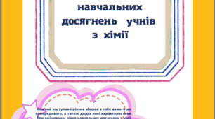 Лепбук «Критерії оцінювання навчальних досягнень учнів з хімії» для учнів 7-11 класів.