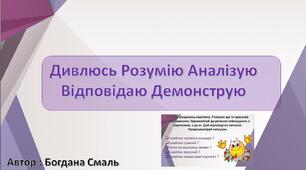 Дидактична авторська гра для учнів з ООП "Дивлюсь Розумію Аналізую Відповідаю Демонструю"