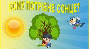 Дидактична гра "Кому потрібне сонце?"
