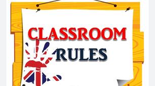 Матеріал для оформлення кабінету "Classroom rules"