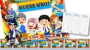 Speaking cards "Guess who"