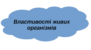 Презентація уроку "Властивості живих організмів".