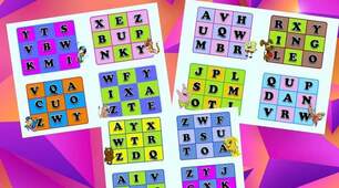 Матеріал для друку,Гра ABC"Tic tac toe"