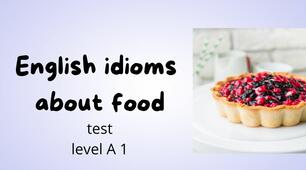 English idioms  about food