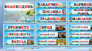 Стіни слів до тематичних тижнів НУШ 1 клас