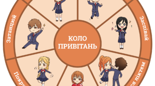 Плакат НУШ "Коло привітань"