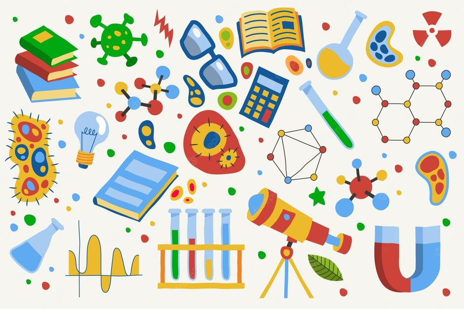 Free Vector | Hand-drawn science education background theme