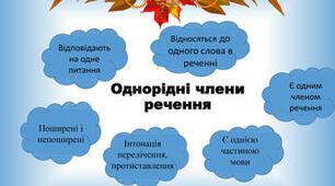 Однорідні члени речення, розділові знаки при них
