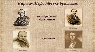  Кирило-Мефодіївське братство. 