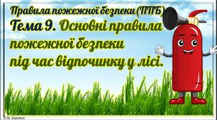 2.9. Основні правила пожежної безпеки під час відпочинку у лісі.