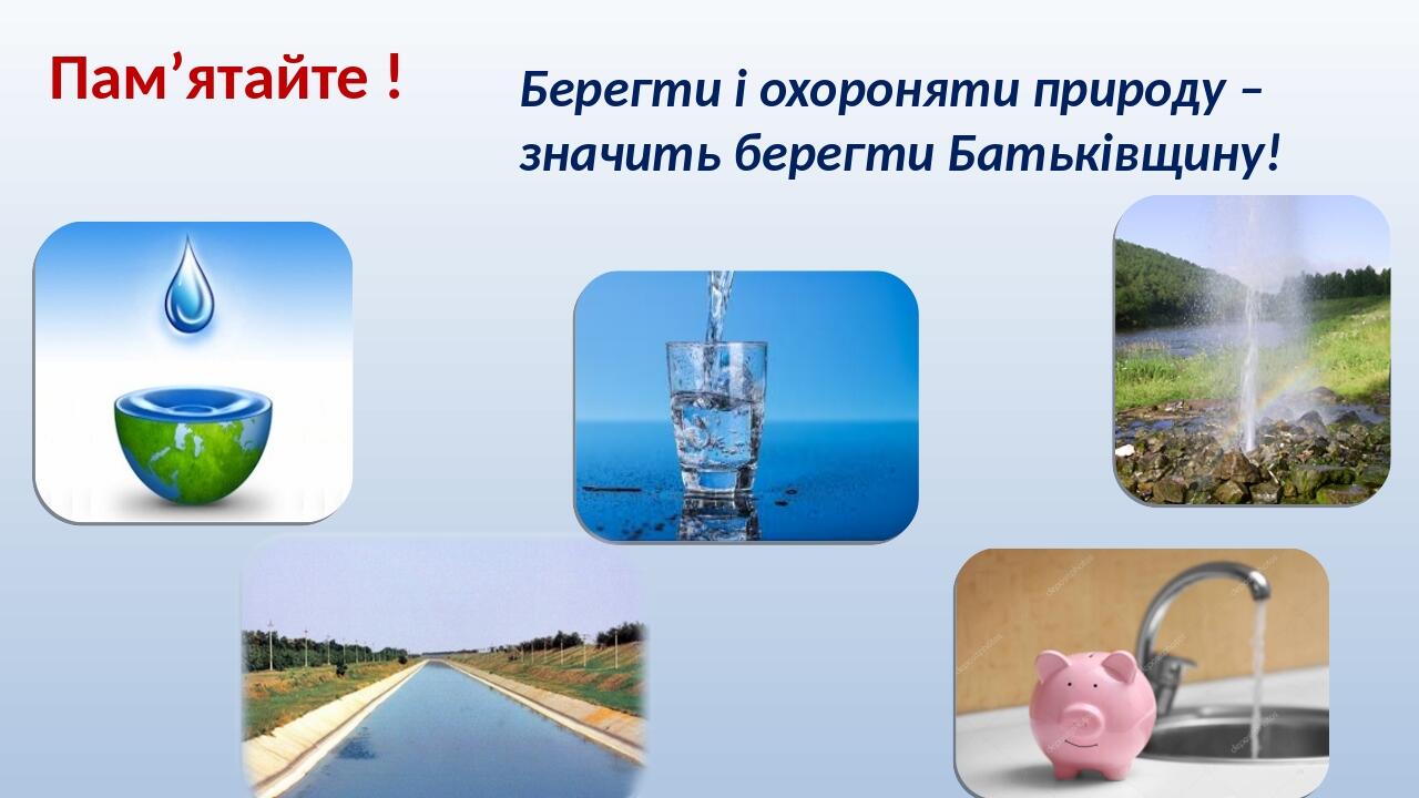 Презентація "Вода в житті людини. Охорона води" | Презентація. Я ...