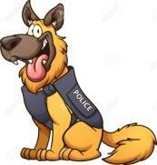 Cartoon Police Dog. Vector Clip Art Illustration With Simple Gradients. Dog, Vest And Text On Separate Layers. Royalty Free SVG, Cliparts, Vectors, And Stock Illustration. Image 78169167.