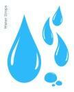 Conjunto De Iconos De Gota De Agua. Vector De La Silueta De La Gota De Agua. Elementos De Diseño Ilustraciones Svg, Vectoriales, Clip Art Vectorizado Libre De Derechos. Image 85532059.