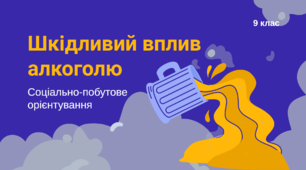 Шкідливий вплив алкоголю. Соціально-побутове орієнтування (СПО) 9 клас