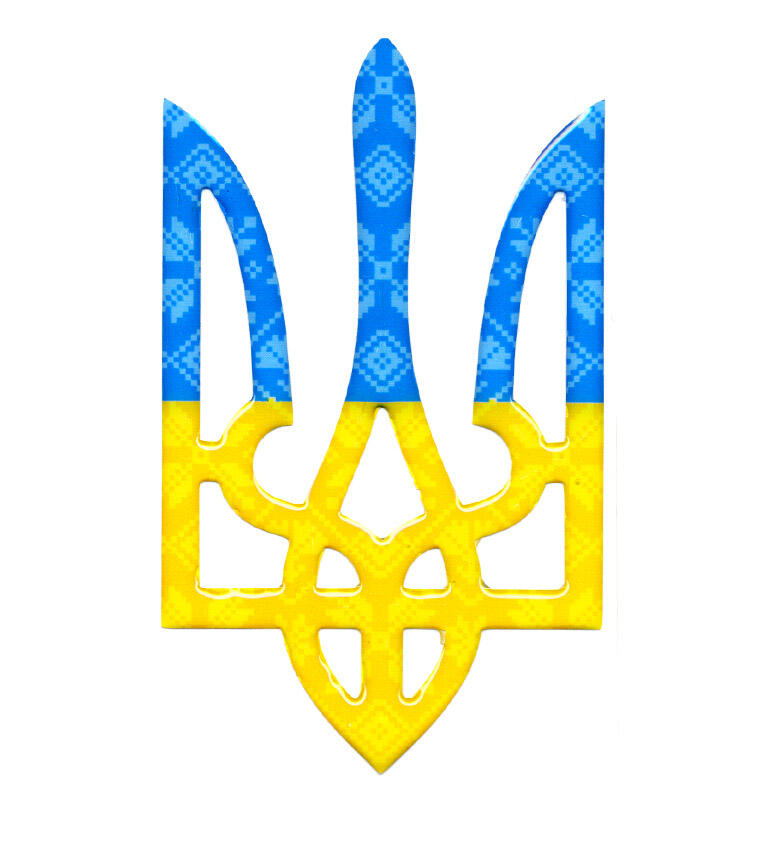 Тризуб Вишивка синьо-жовтий :: Онлайн Магазин